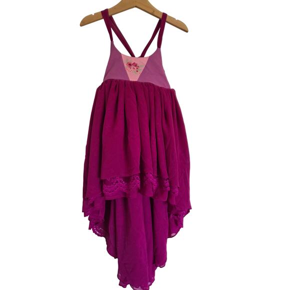 Pleiades Designs Magenta Embroidered Eliza Dress - Picture 1 of 8